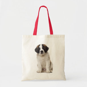 Saint Bernard Puppy Dog - St Bernard Love Tote Bag