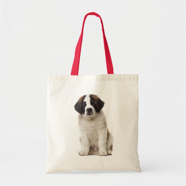 Saint Bernard Puppy Dog - St Bernard Love Tote Bag (Front)