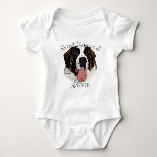 Saint Bernard (rough) Mum 2 Baby Bodysuit (Front)