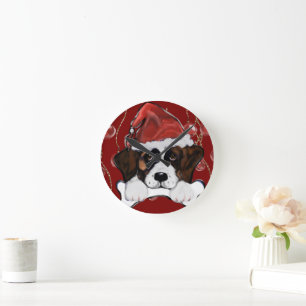 Saint Bernard Round Clock
