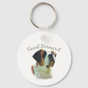 Saint Bernard (smooth) Mum 2 Key Ring