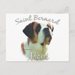 Saint Bernard (smooth) Mum 2 Postcard
