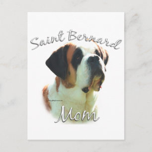 Saint Bernard (smooth) Mum 2 Postcard