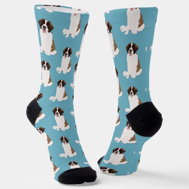 Saint Bernard Socks (Angled)