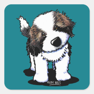 Saint Bernard Square Sticker