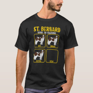 Saint Bernard St Bernard Dog Training Guide Mom Da T-Shirt