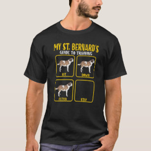 Saint Bernard St Bernard Dog Training Guide Mum Da T-Shirt