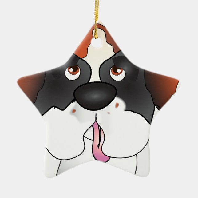 Saint Bernard Star Ornament (Front)