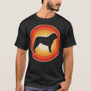 Saint Bernard Sunset Retro for Men Women Boys Girl T-Shirt