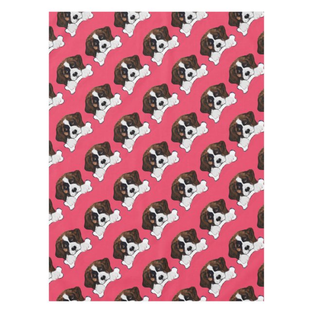 Saint Bernard Tablecloth (Front)