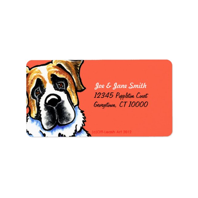 Saint Bernard Tomato Label (Front)