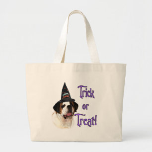 Saint Bernard Trick Large Tote Bag