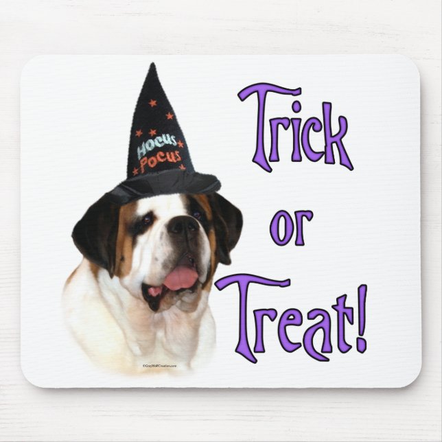 Saint Bernard Trick Mouse Pad (Front)