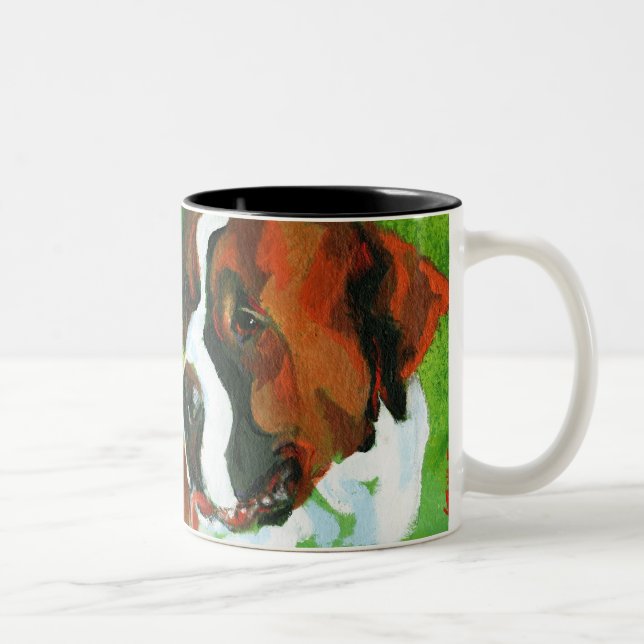 Saint Bernard Two-Tone Coffee Mug (Right)