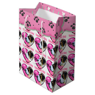 Saint Bernard Valentine's Day Medium Gift Bag