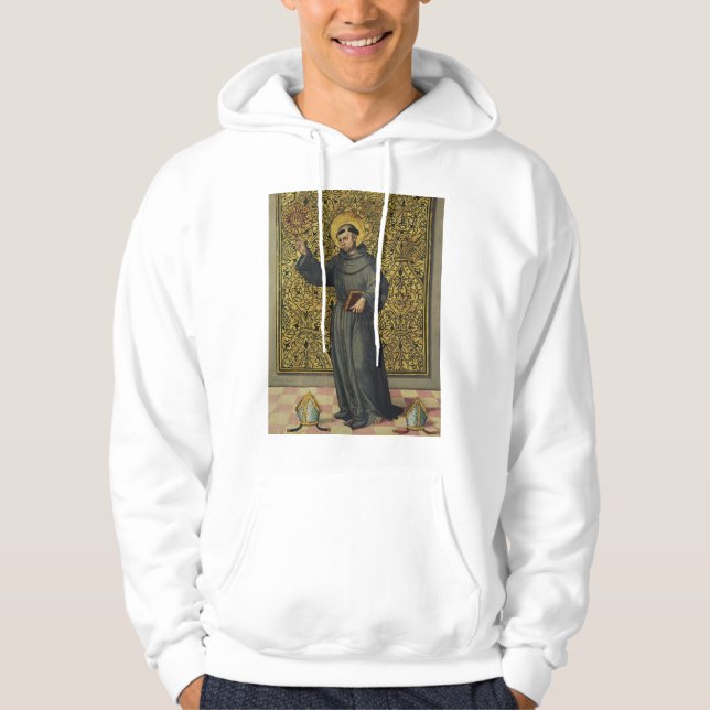 Saint Bernardino of Siena Renaissance Style Art  Hoodie (Front)