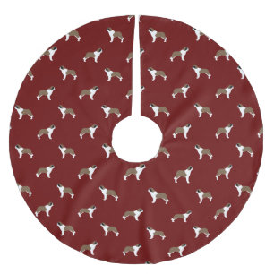 Saint Bernards Pattern Brushed Polyester Tree Skirt