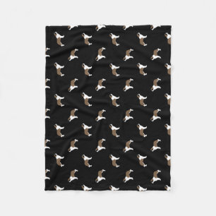 Saint Bernards Pattern Fleece Blanket