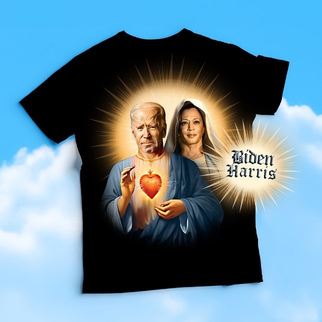 Saint Biden Harris Prayer Candle T-Shirt (Biden Harris Devotional Prayer T-shirt and Political Humor Tee)