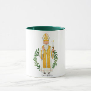 Saint Blaise, Catholic Saint Mug