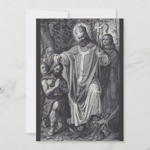 Saint Boniface English Benedictine monk Holiday Card