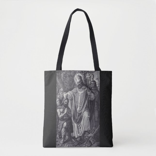 Saint Boniface English Benedictine monk Tote Bag (Front)
