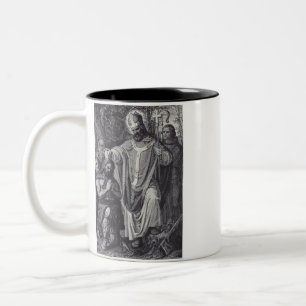 Saint Boniface English Benedictine monk Two-Tone Coffee Mug