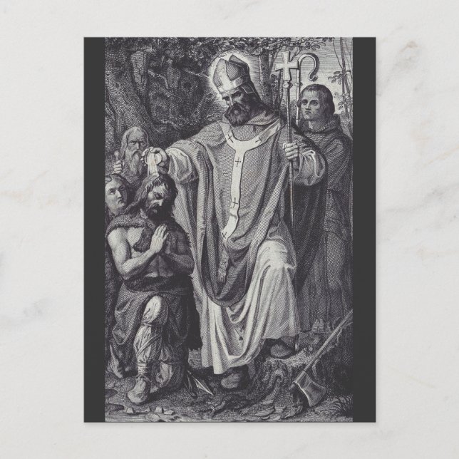 Saint Boniface of Mainz - Master of Learning Postcard (Front)