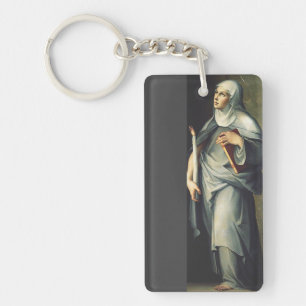 Saint Bridget of Sweden Mediaeval Mystic Key Ring