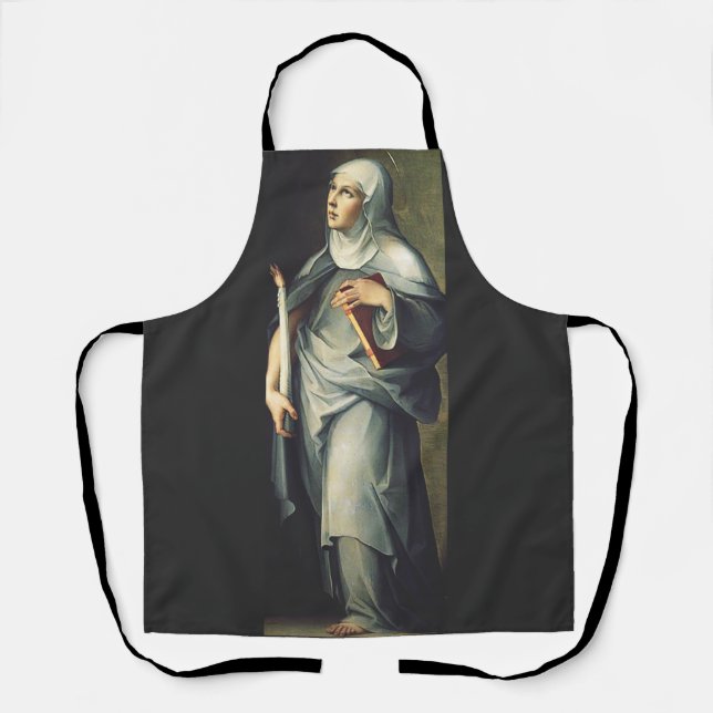 Saint Bridget of Sweden Medieval Mystic  Apron (Front)