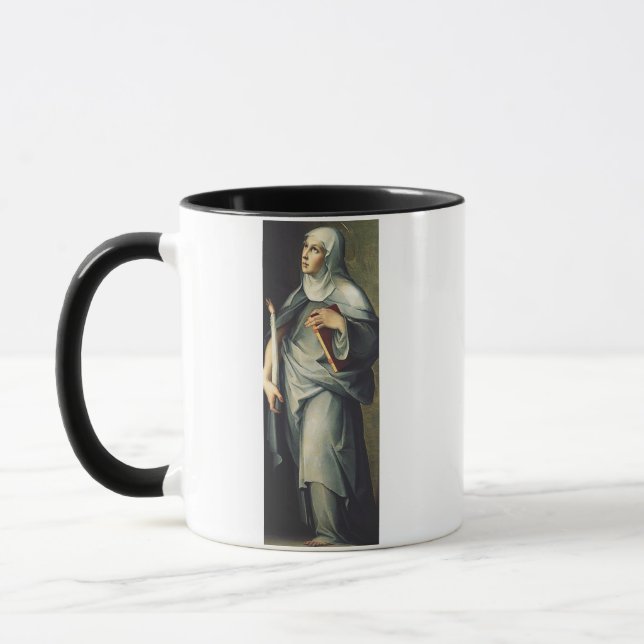 Saint Bridget of Sweden Medieval Mystic  Mug (Left)