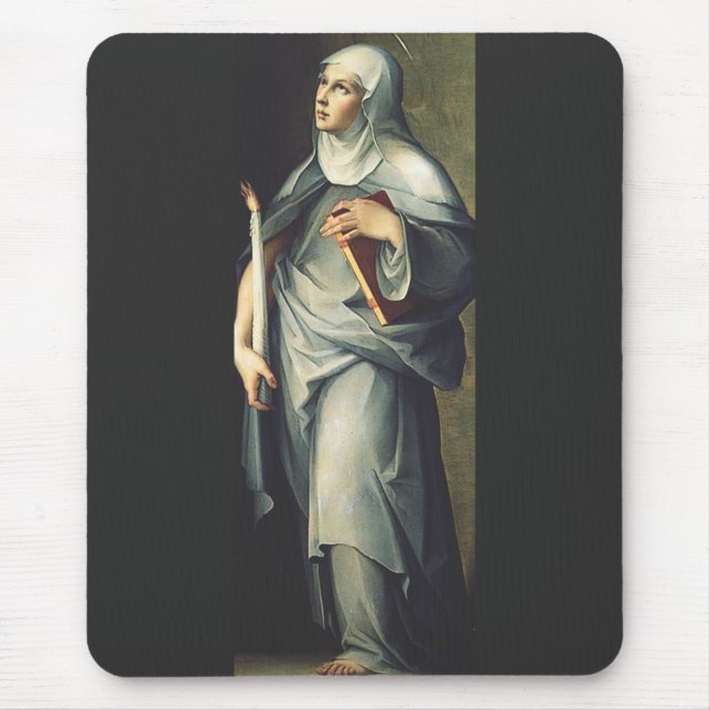 Saint Bridget of Sweden Mouse Pad (Front)