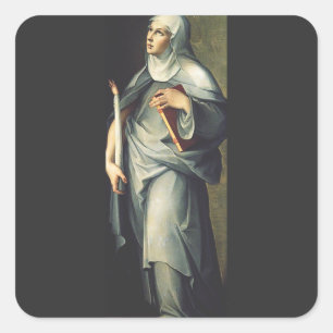 Saint Bridget of Sweden Square Sticker