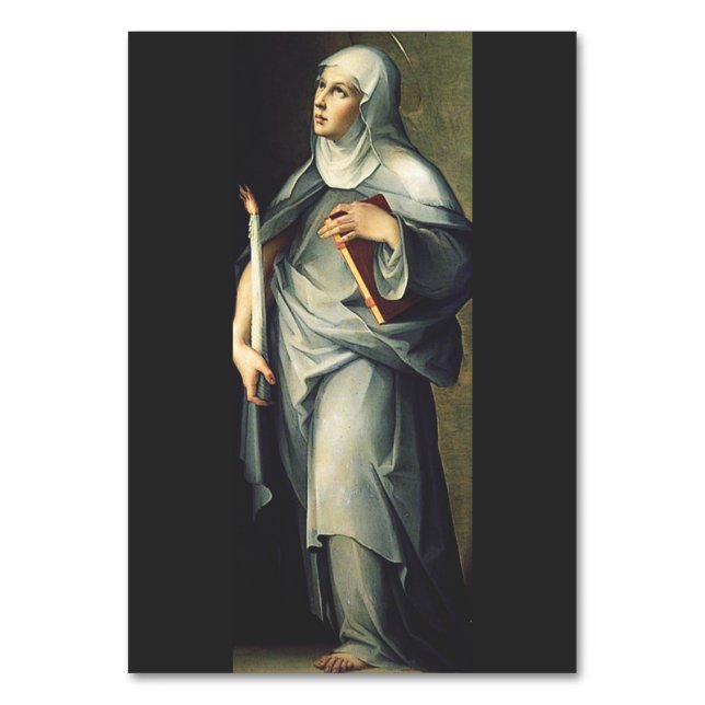 Saint Bridget of Sweden Table Number (Front)