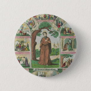 Saint Brigid of Ireland 6 Cm Round Badge