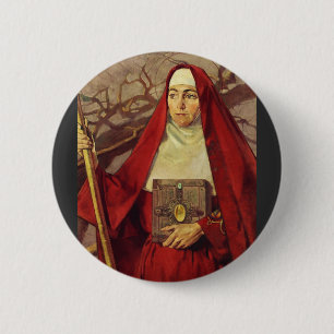 Saint Brigid of Ireland 6 Cm Round Badge