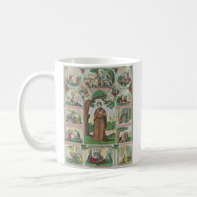Saint Brigid of Ireland Coffee Mug (Left)