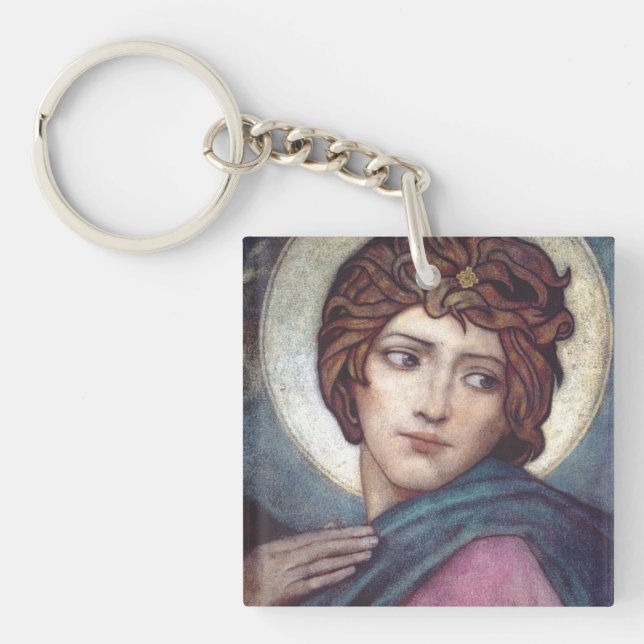 Saint Brigid of Kildare Key Ring (Front)