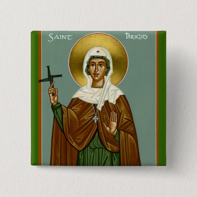 Saint Brigid's Cross 15 Cm Square Badge (Front)