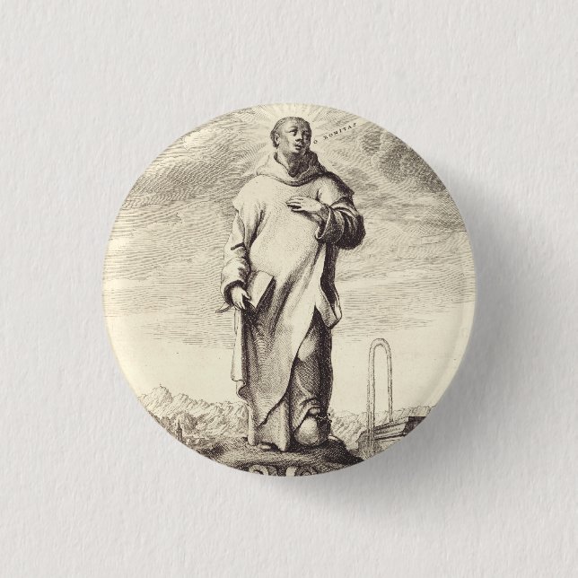 Saint Bruno of Cologne 3 Cm Round Badge (Front)