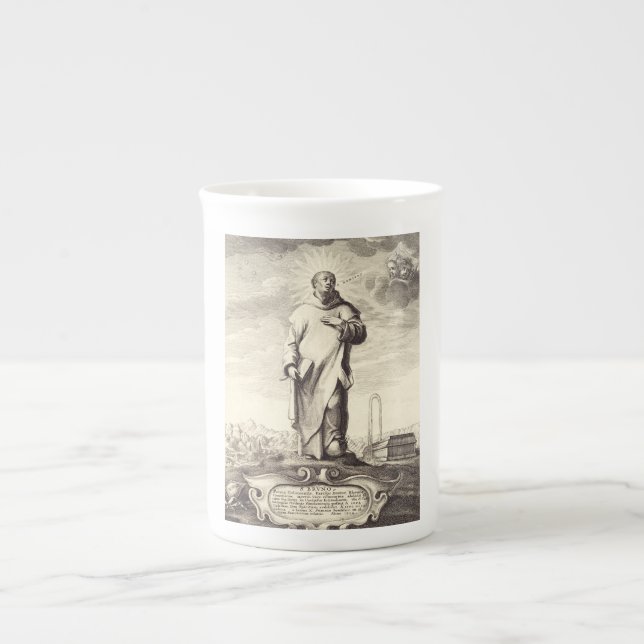 Saint Bruno of Cologne Bone China Mug (Front)