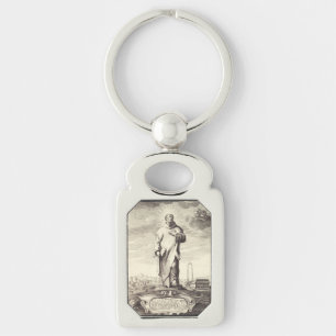 Saint Bruno of Cologne Key Ring
