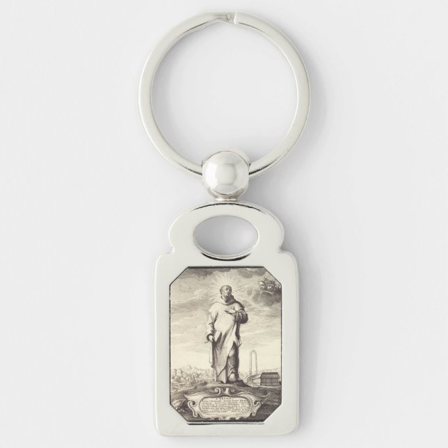 Saint Bruno of Cologne Key Ring (Front)