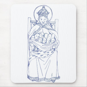 Saint Brychan Brycheiniog Irish hermit Mouse Pad