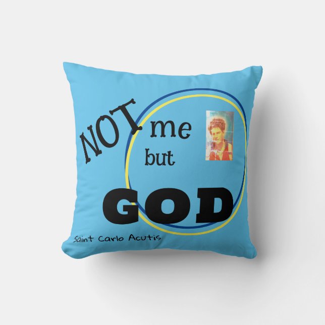 Saint Carlo Acutis Cushion (Front)