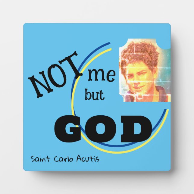 Saint Carlo Acutis Plaque (Front)