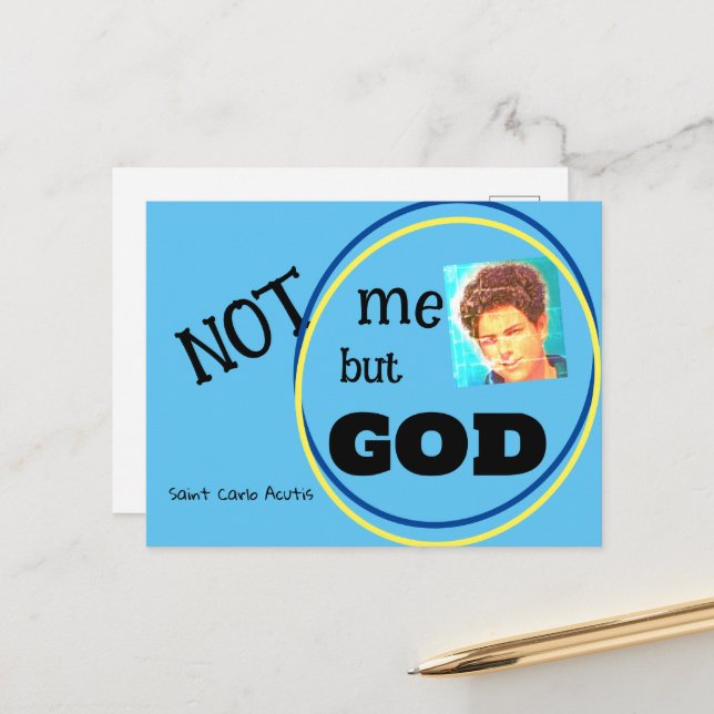 Saint Carlo Acutis Postcard (Front/Back In Situ)