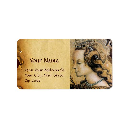 Saint Catherine of Alexandria Address Label