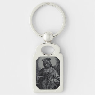 Saint Catherine of Alexandria by Lucas van Leyden Key Ring