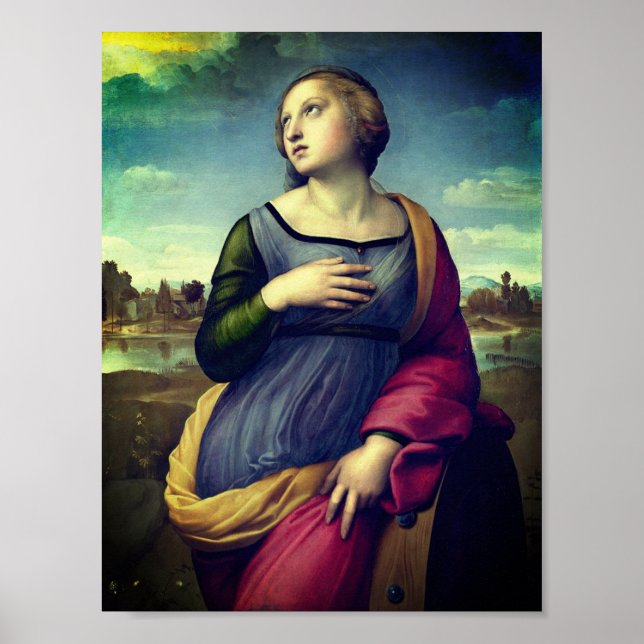 Saint Catherine of Alexandria by Raphael Poster (Front)